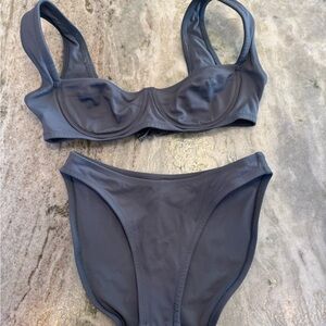 SKIMS Gray Bikini Set